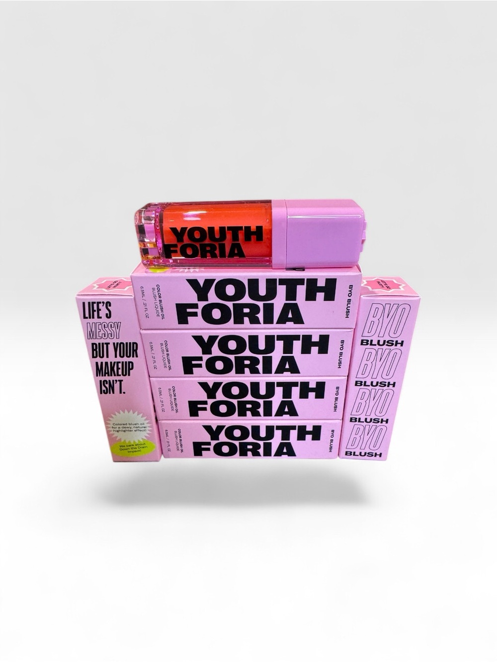 Youthforia BYO Blush Cream Blush — Pink Packaging, Coral Shade
